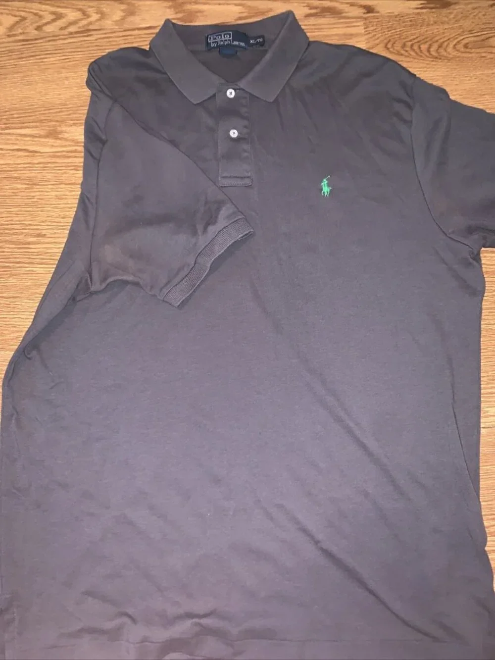 Polo by Ralph Lauren Golf Polo Collared Shirt Men's Size XLarge Gray Green Horse